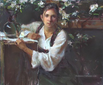 Belle femme DFG 10 Impressionist Peinture à l'huile